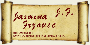 Jasmina Fržović vizit kartica